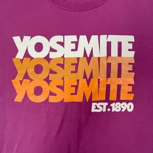 Yosemite Pink Retro Vibe Graphic Tee Size Small